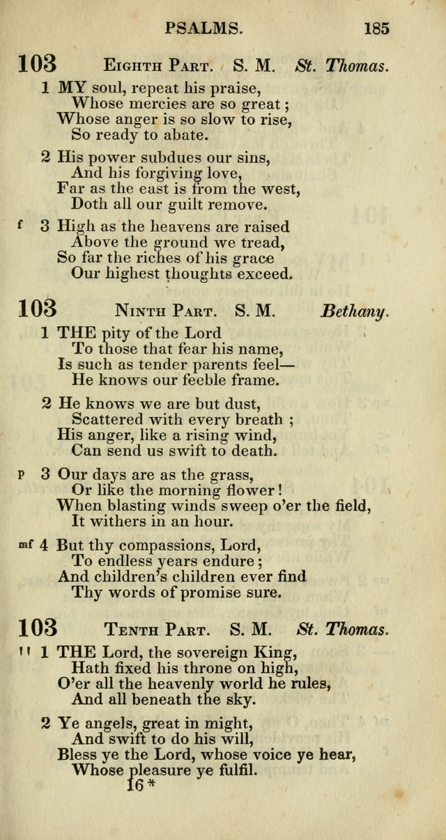 Church Psalmody: a Collection of Psalms and Hymns adapted to public worship page 188