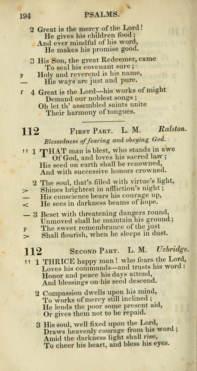 Church Psalmody: a Collection of Psalms and Hymns adapted to public worship page 197