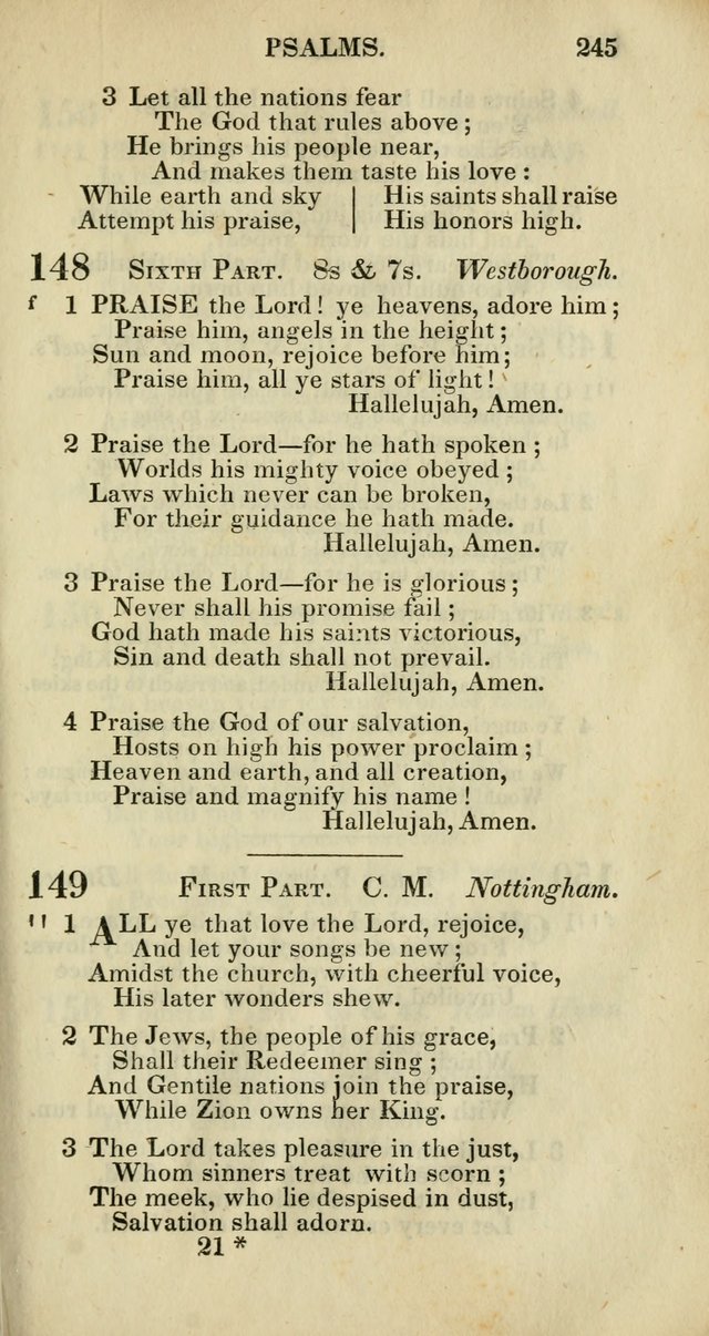Church Psalmody: a Collection of Psalms and Hymns adapted to public worship page 248