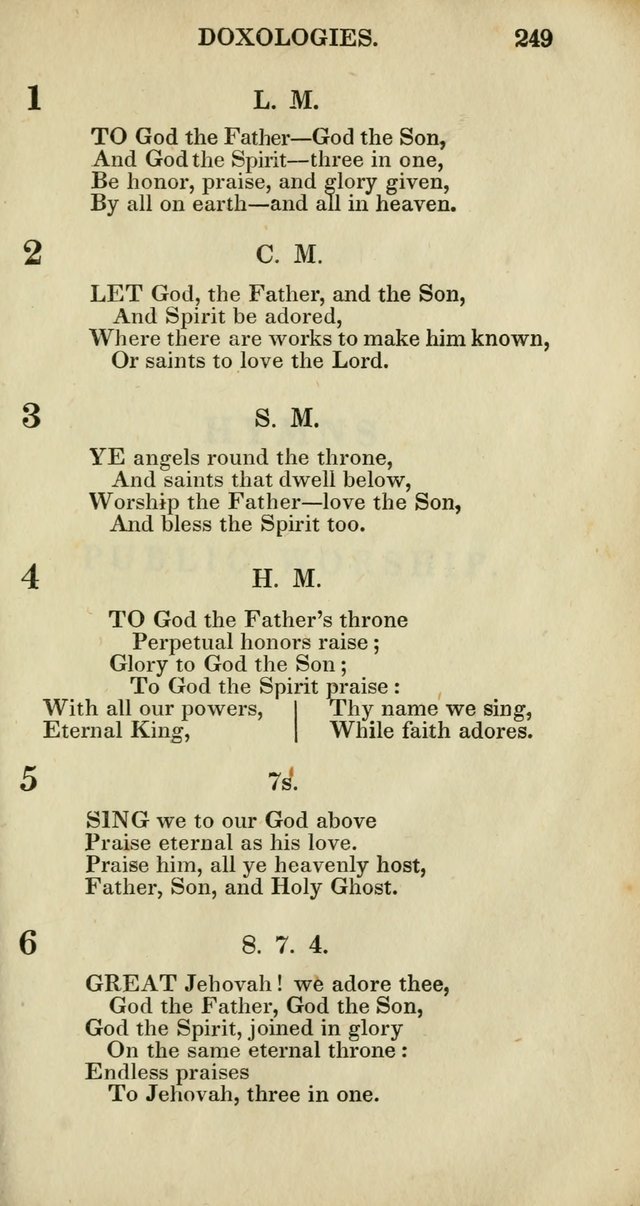Church Psalmody: a Collection of Psalms and Hymns adapted to public worship page 252