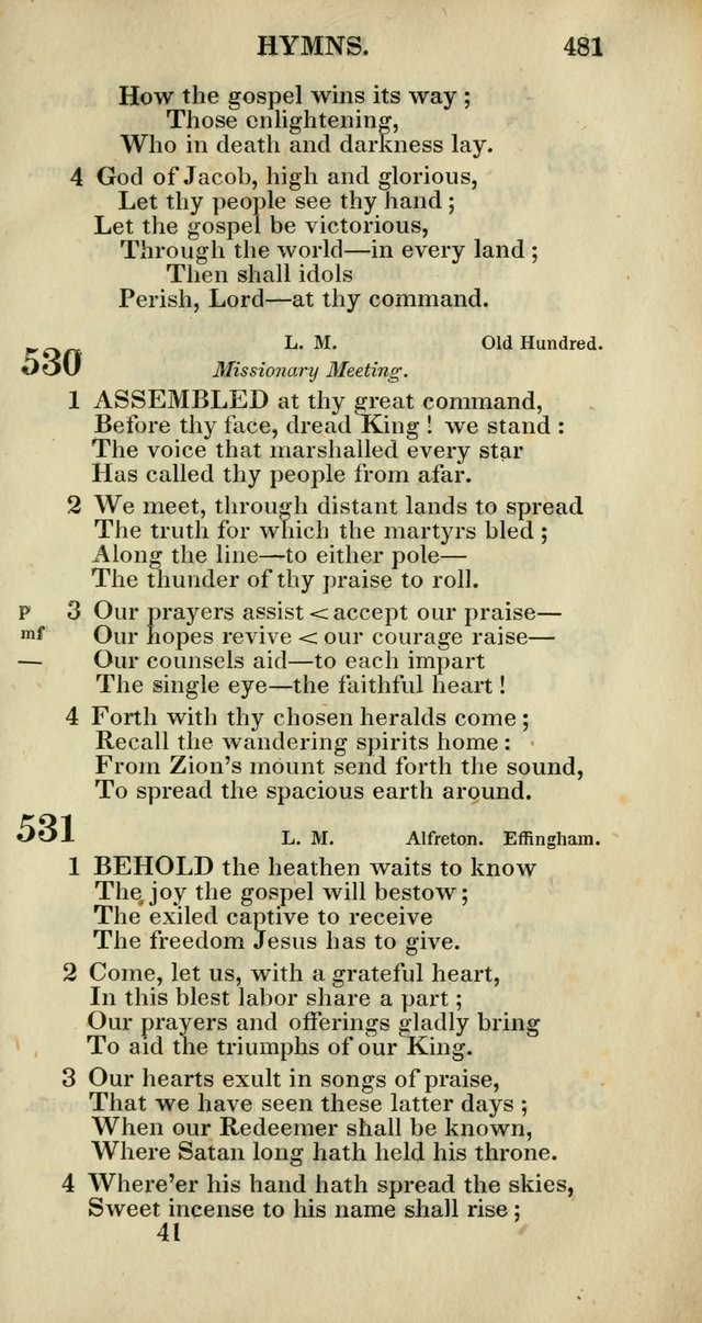 Church Psalmody: a Collection of Psalms and Hymns adapted to public worship page 484