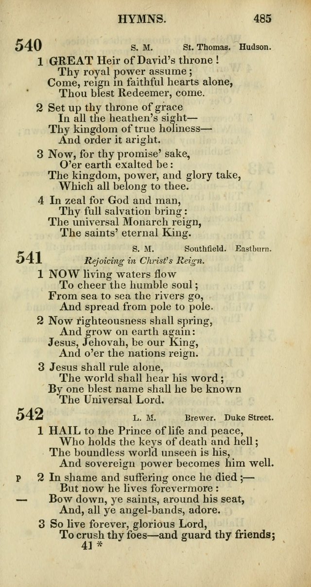Church Psalmody: a Collection of Psalms and Hymns adapted to public worship page 488