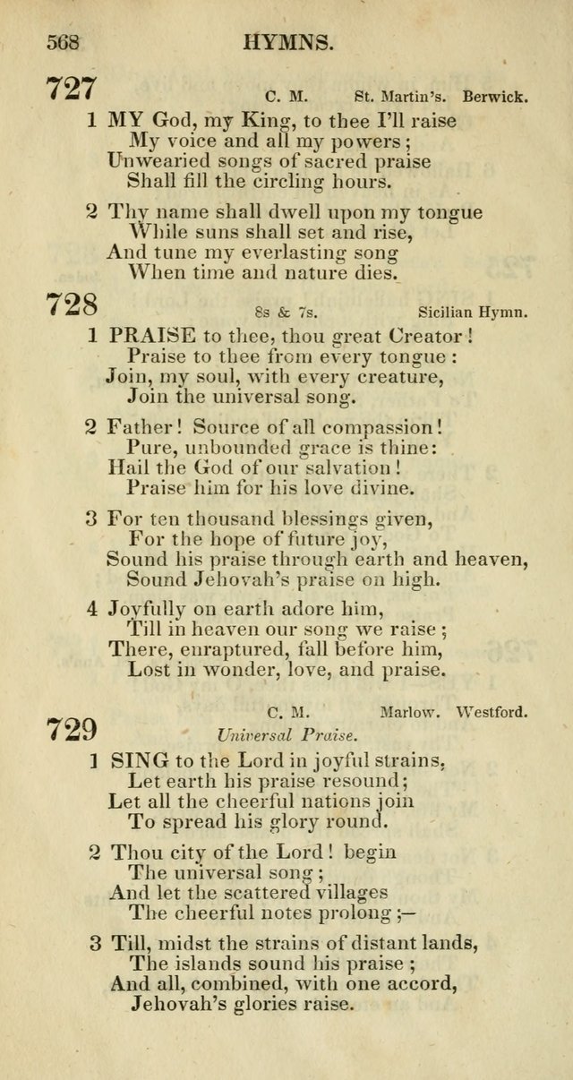 Church Psalmody: a Collection of Psalms and Hymns adapted to public worship page 571