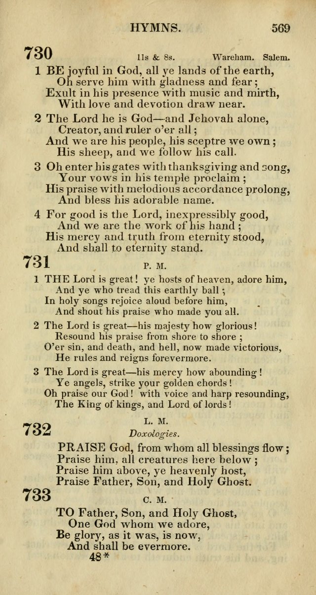 Church Psalmody: a Collection of Psalms and Hymns adapted to public worship page 572