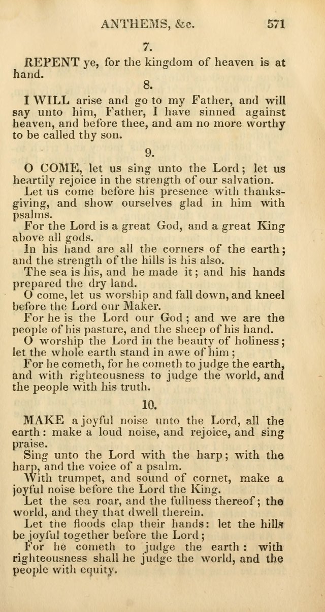 Church Psalmody: a Collection of Psalms and Hymns Adapted to Public Worship page 578
