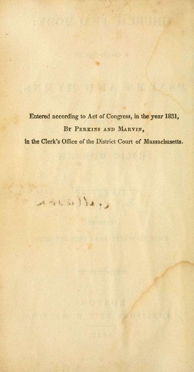 Church Psalmody: a Collection of Psalms and Hymns Adapted to Public Worship page 7