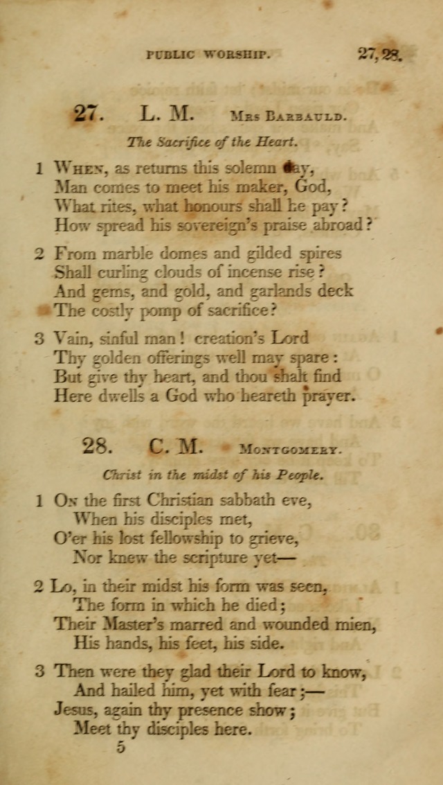 A Collection of Psalms and Hymns for Christian Worship (6th ed.) page 21