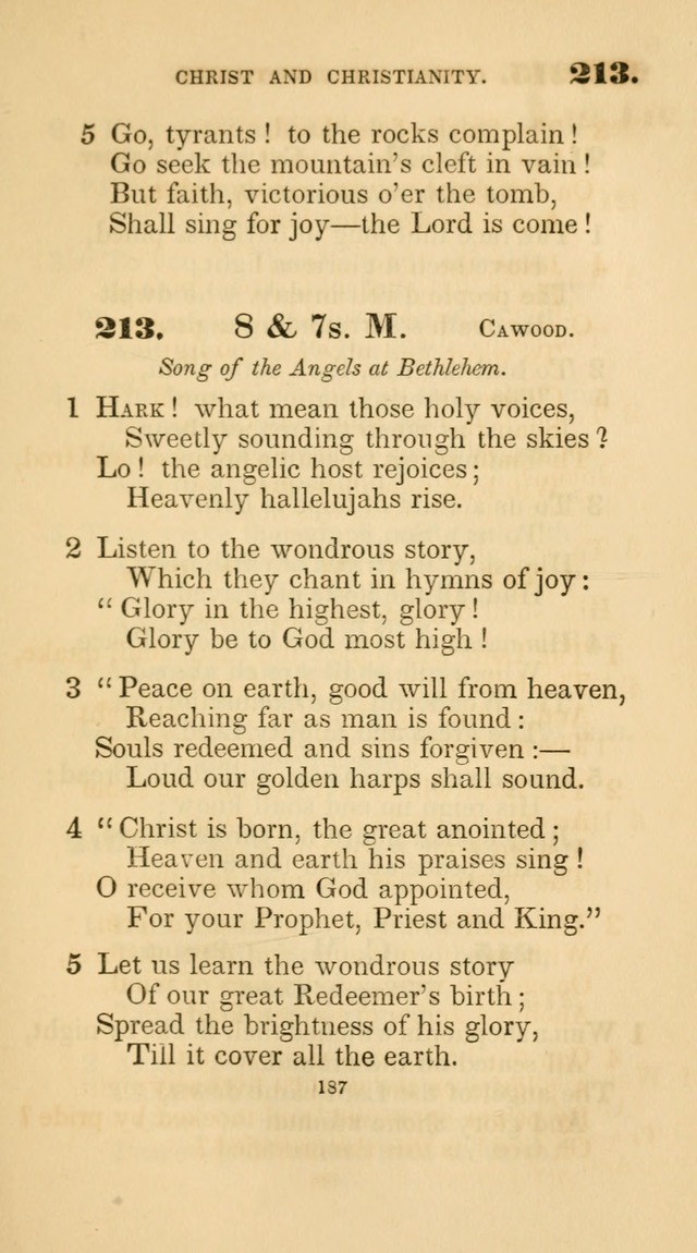 A Collection of Psalms and Hymns for Christian Worship. (45th ed.) page 187