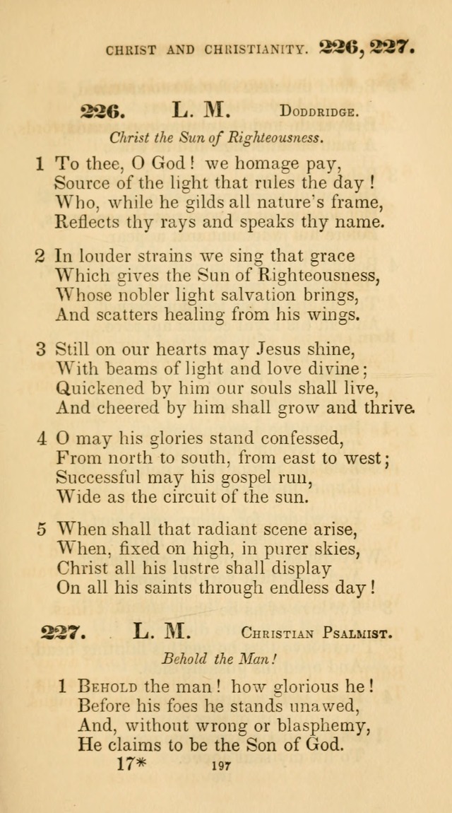 A Collection of Psalms and Hymns for Christian Worship. (45th ed.) page 197