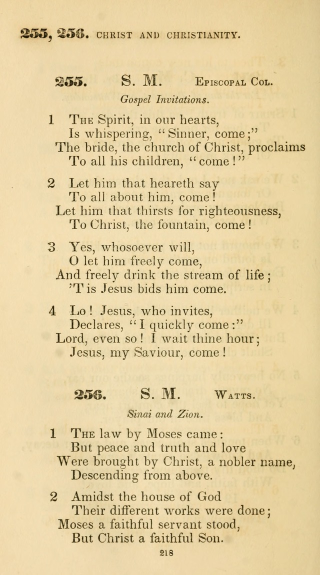 A Collection of Psalms and Hymns for Christian Worship. (45th ed.) page 218