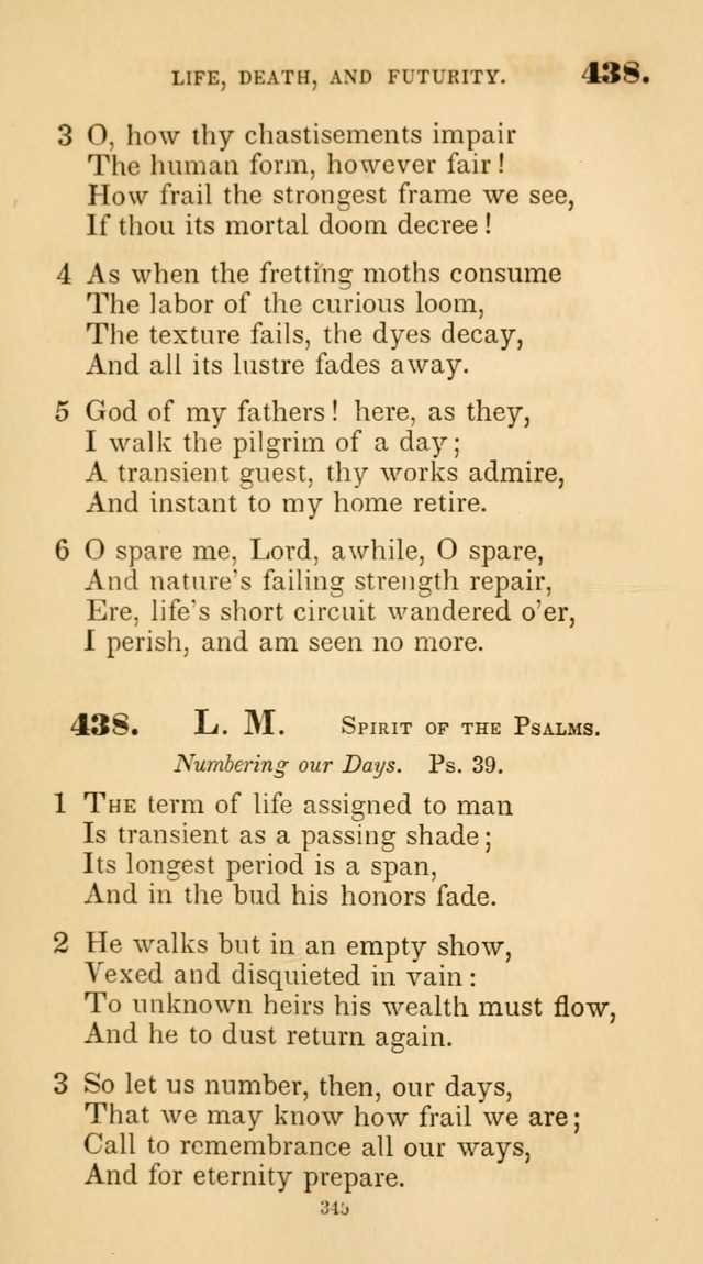 A Collection of Psalms and Hymns for Christian Worship. (45th ed.) page 345
