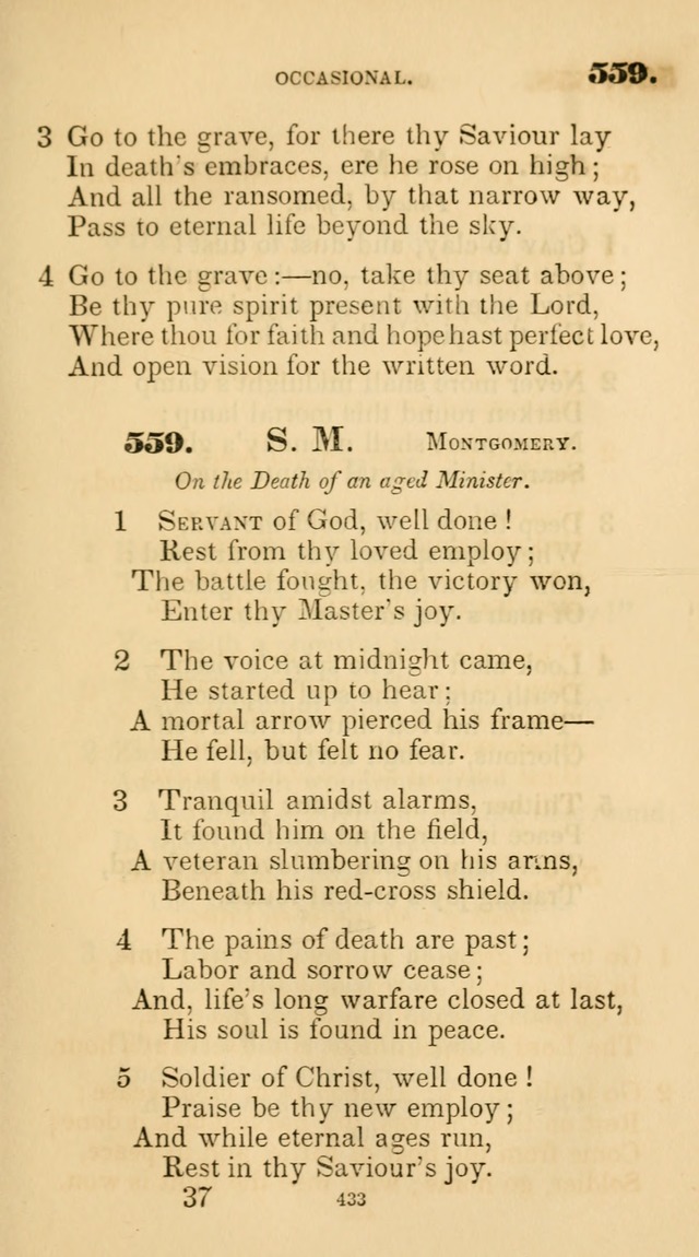 A Collection of Psalms and Hymns for Christian Worship. (45th ed.) page 433