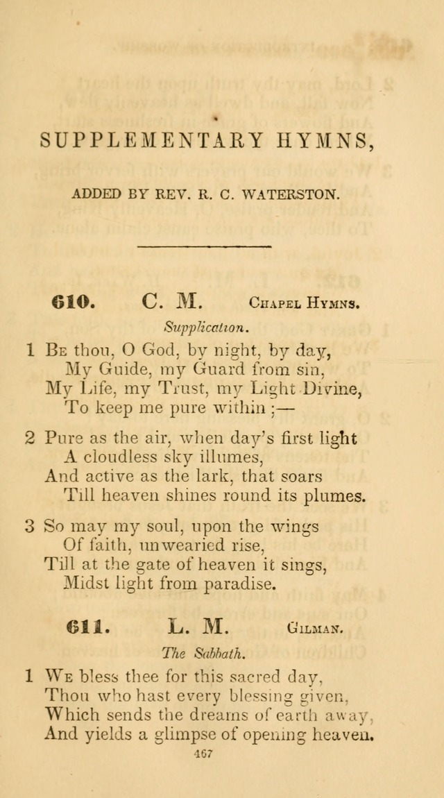 A Collection of Psalms and Hymns for Christian Worship. (45th ed.) page 467