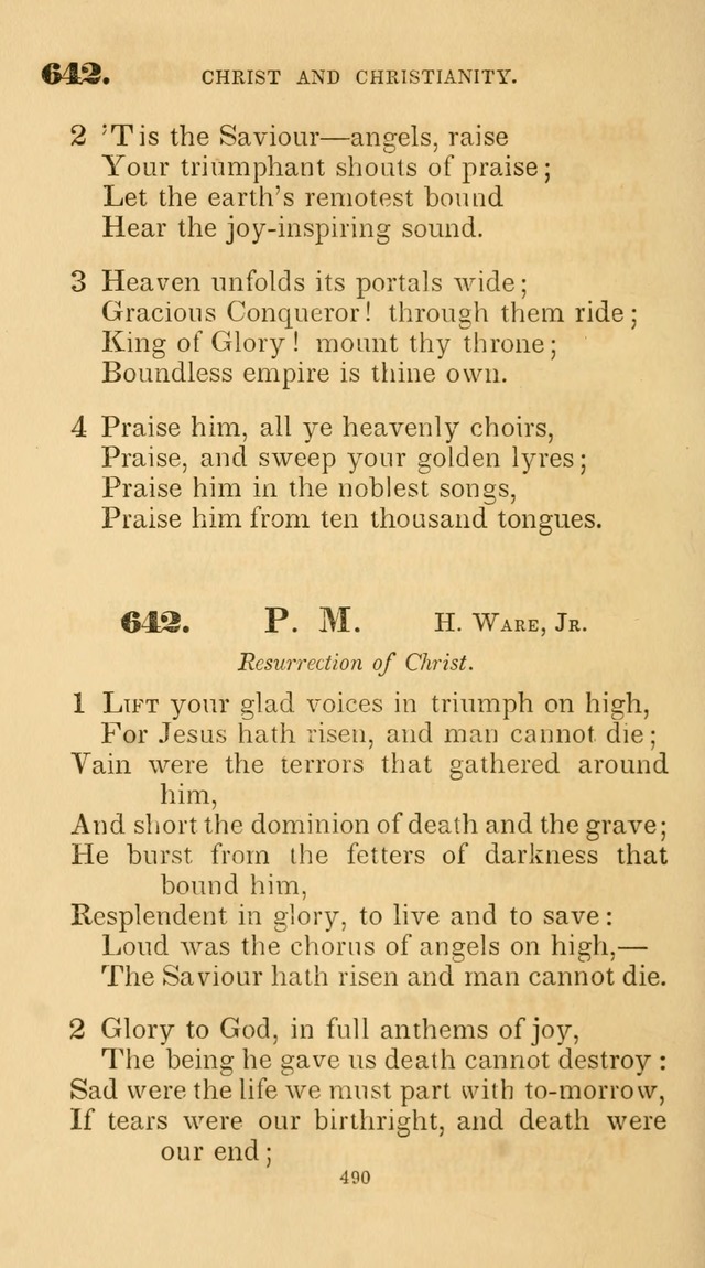 A Collection of Psalms and Hymns for Christian Worship. (45th ed.) page 490