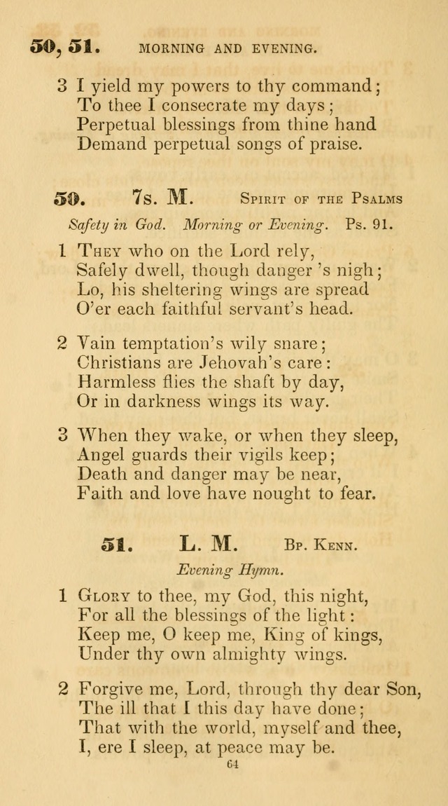 A Collection of Psalms and Hymns for Christian Worship. (45th ed.) page 64