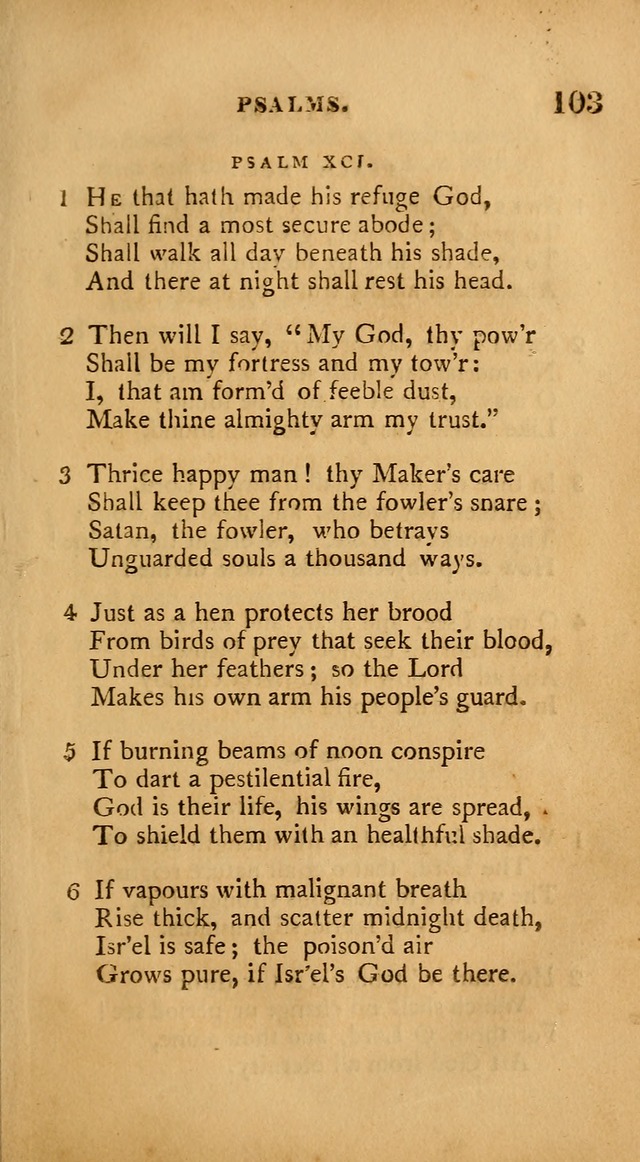 A Collection of Psalms and Hymns: from various authors, chiefly designed for public worship (4th ed.) page 103