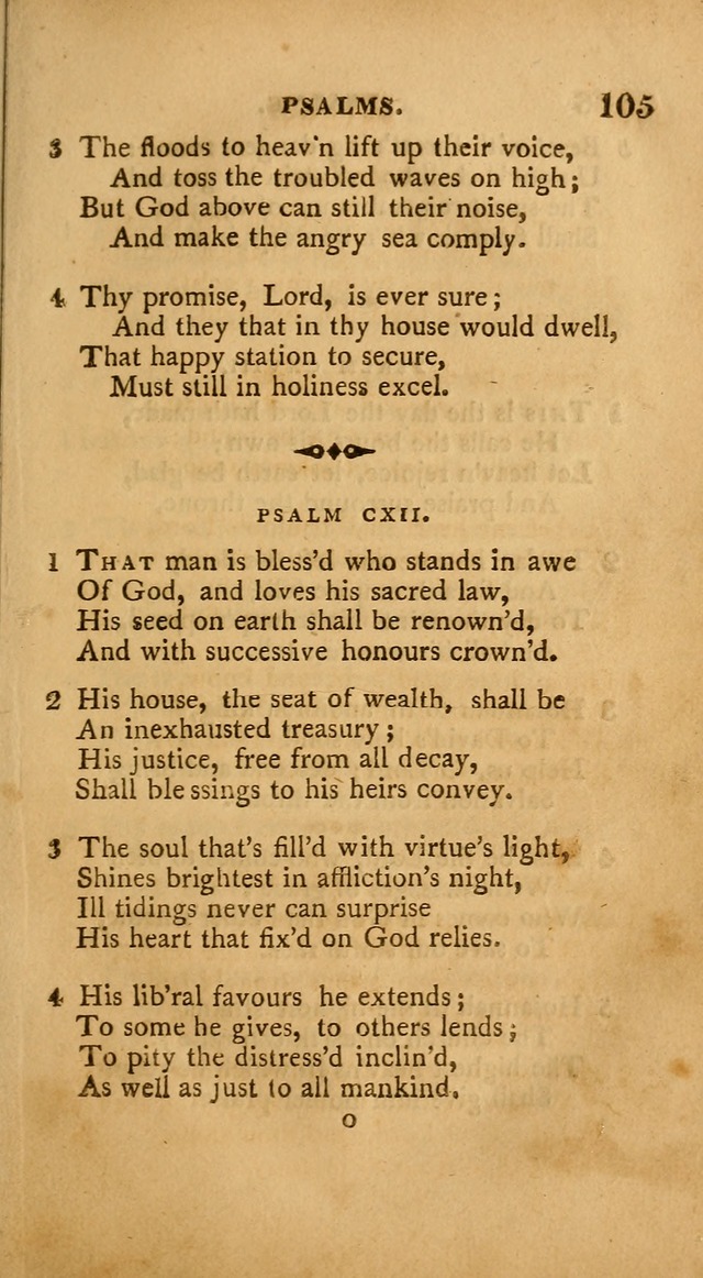 A Collection of Psalms and Hymns: from various authors, chiefly designed for public worship (4th ed.) page 105