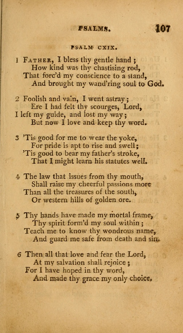 A Collection of Psalms and Hymns: from various authors, chiefly designed for public worship (4th ed.) page 107