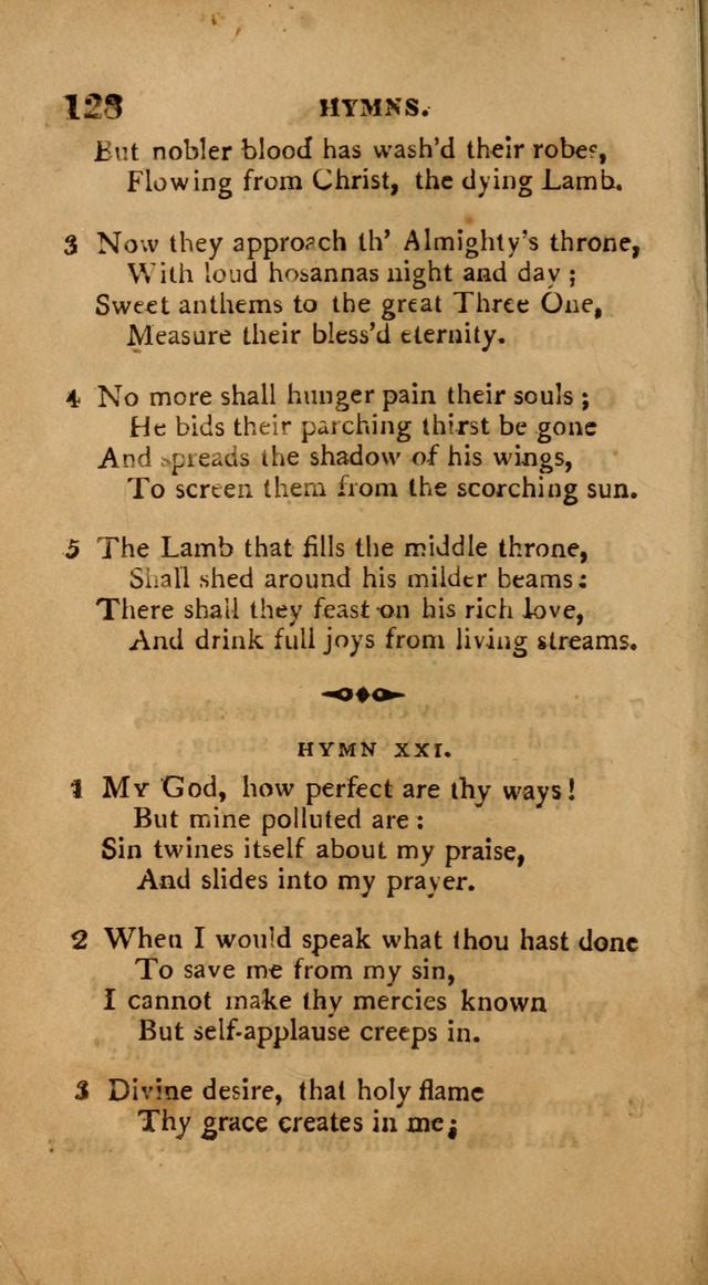 A Collection of Psalms and Hymns: from various authors, chiefly designed for public worship (4th ed.) page 128
