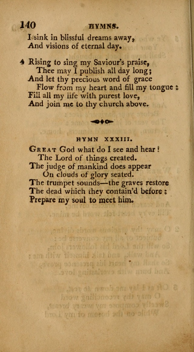 A Collection of Psalms and Hymns: from various authors, chiefly designed for public worship (4th ed.) page 140