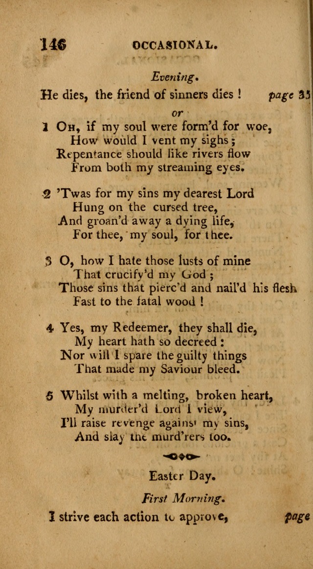 A Collection of Psalms and Hymns: from various authors, chiefly designed for public worship (4th ed.) page 146