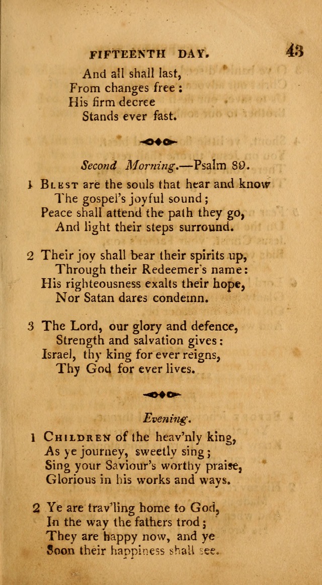 A Collection of Psalms and Hymns: from various authors, chiefly designed for public worship (4th ed.) page 43