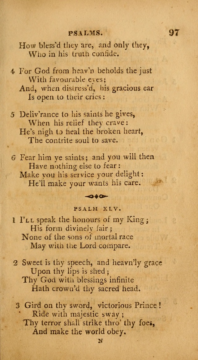A Collection of Psalms and Hymns: from various authors, chiefly designed for public worship (4th ed.) page 97