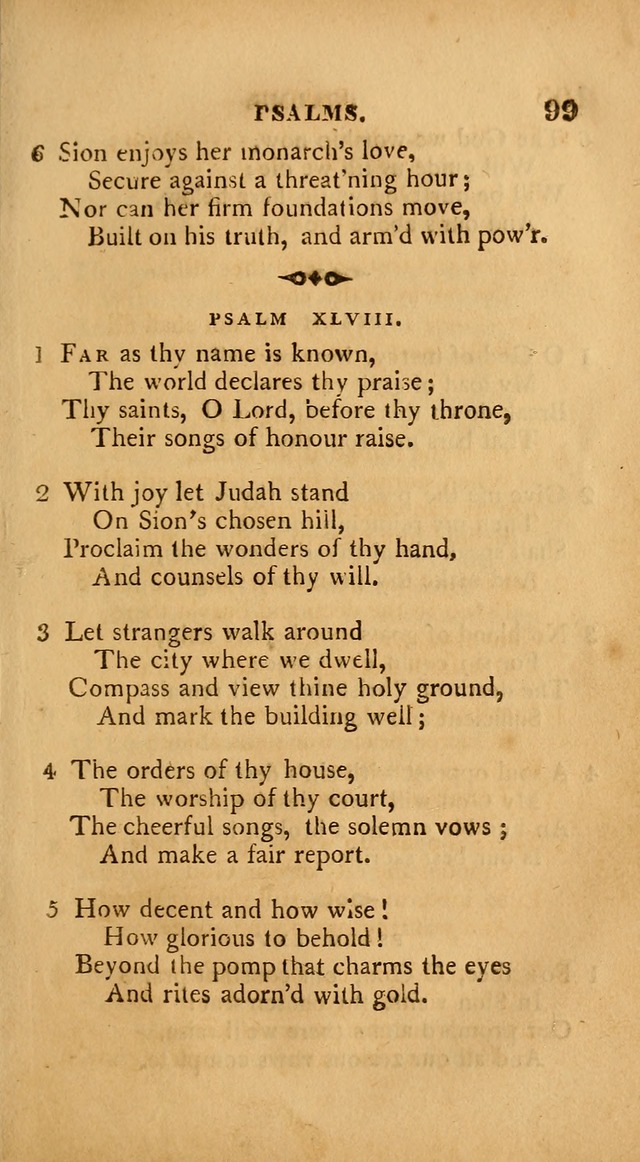A Collection of Psalms and Hymns: from various authors, chiefly designed for public worship (4th ed.) page 99