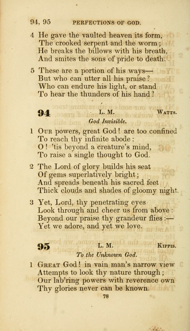 A Collection of Psalms and Hymns: from Watts, Doddridge, and others (4th ed. with an appendix) page 100