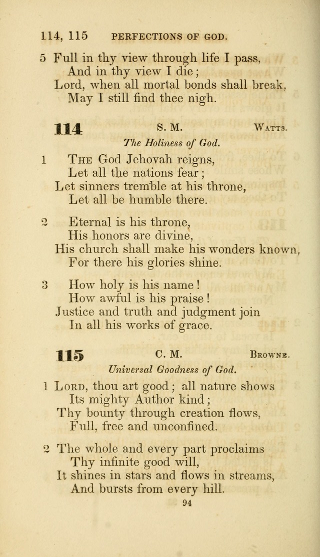 A Collection of Psalms and Hymns: from Watts, Doddridge, and others (4th ed. with an appendix) page 116