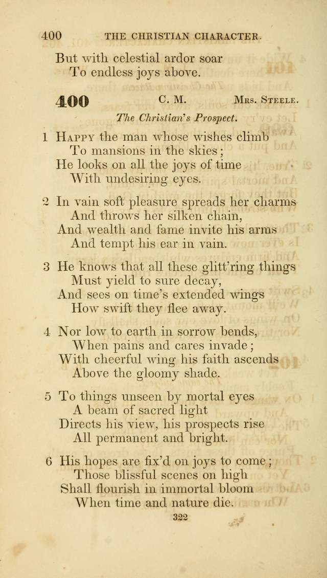 A Collection of Psalms and Hymns: from Watts, Doddridge, and others (4th ed. with an appendix) page 346