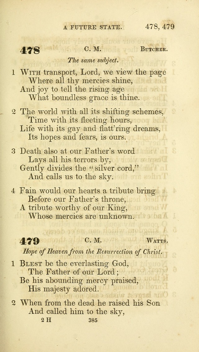 A Collection of Psalms and Hymns: from Watts, Doddridge, and others (4th ed. with an appendix) page 409