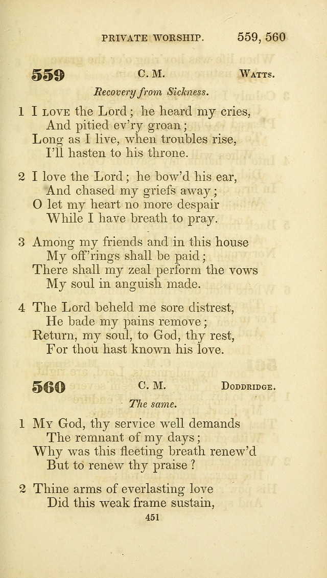 A Collection of Psalms and Hymns: from Watts, Doddridge, and others (4th ed. with an appendix) page 475