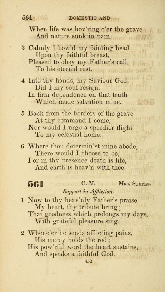 A Collection of Psalms and Hymns: from Watts, Doddridge, and others (4th ed. with an appendix) page 476