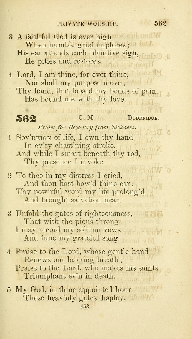 A Collection of Psalms and Hymns: from Watts, Doddridge, and others (4th ed. with an appendix) page 477