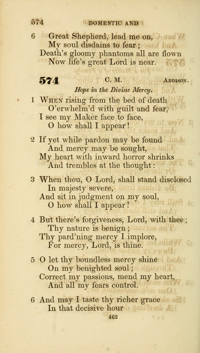 A Collection of Psalms and Hymns: from Watts, Doddridge, and others (4th ed. with an appendix) page 486