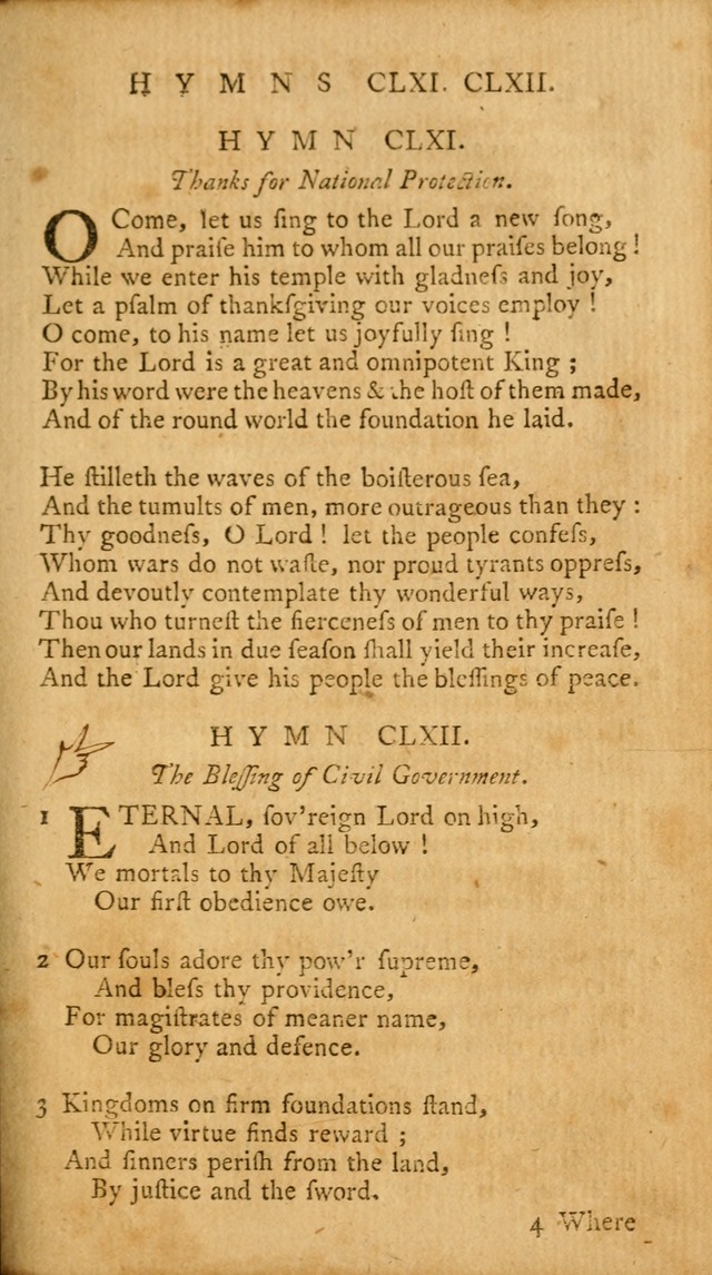 A Collection of Psalms and Hymns for Publick Worship page 161