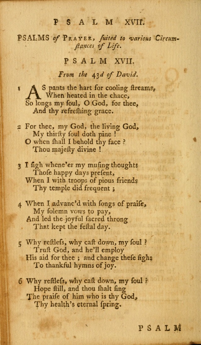 A Collection of Psalms and Hymns for Publick Worship page 18