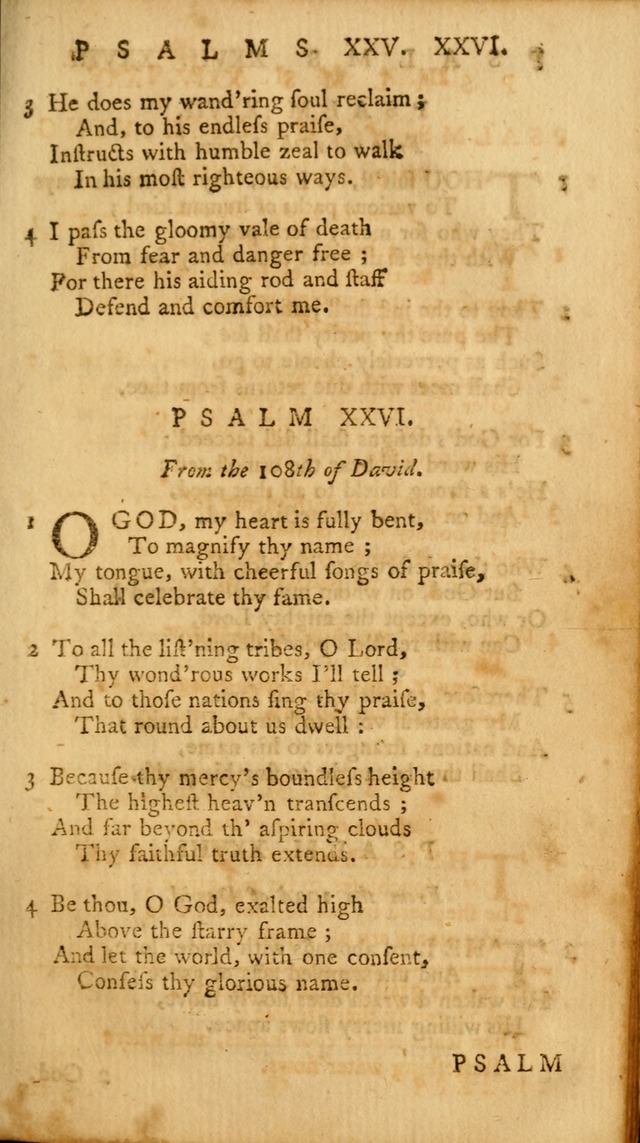 A Collection of Psalms and Hymns for Publick Worship page 25