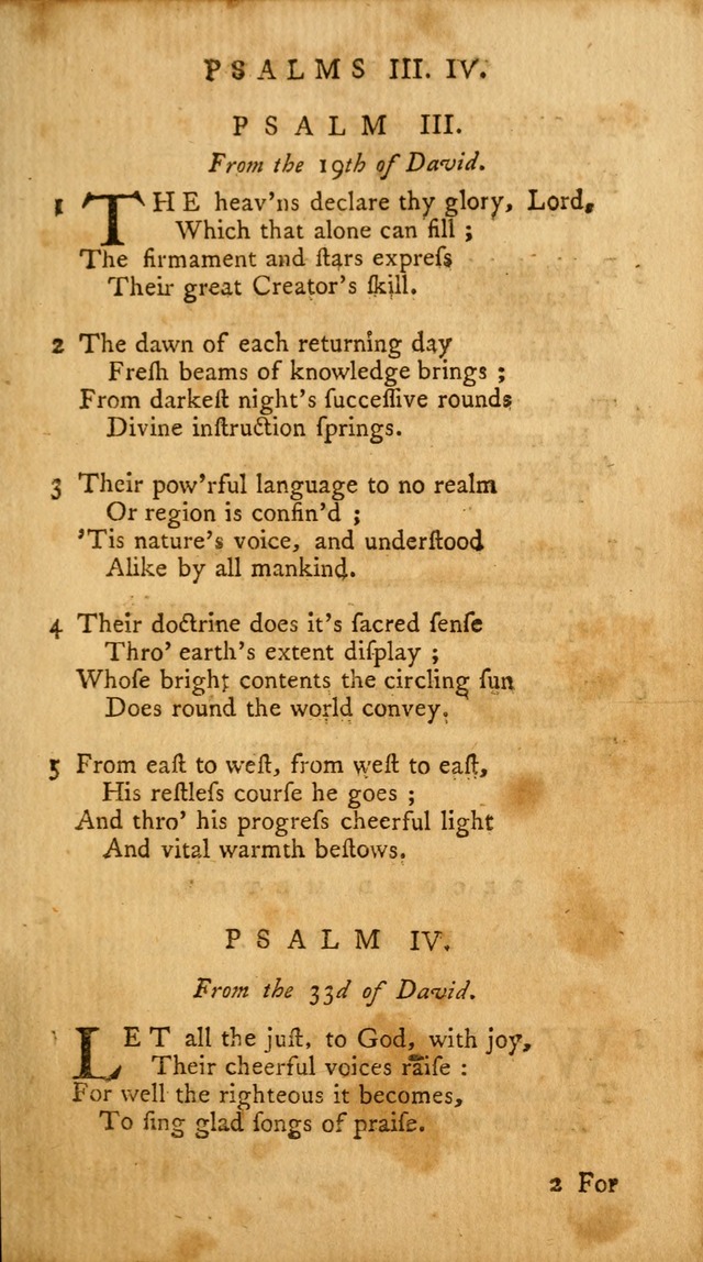 A Collection of Psalms and Hymns for Publick Worship page 3