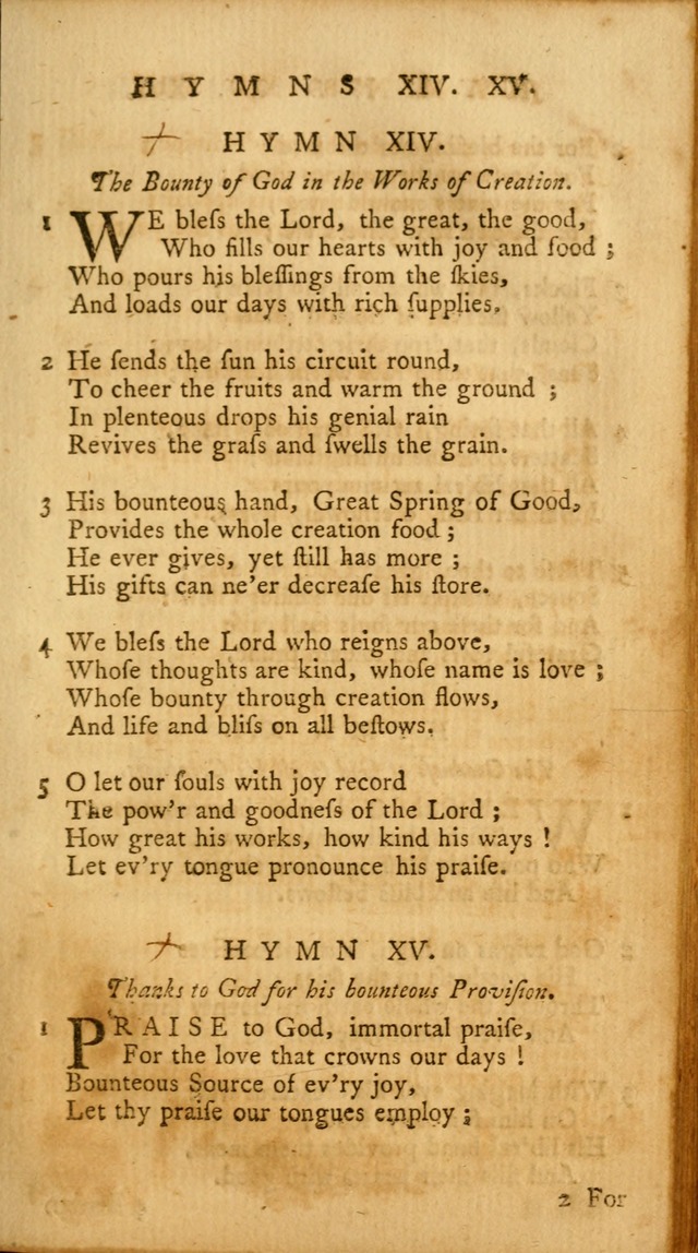 A Collection of Psalms and Hymns for Publick Worship page 49