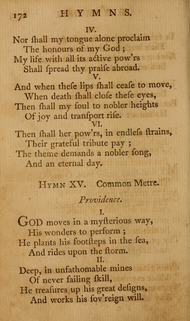 A Collection of Psalms and Hymns for Publick Worship page 168