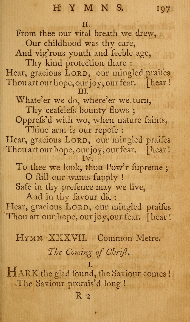 A Collection of Psalms and Hymns for Publick Worship page 193