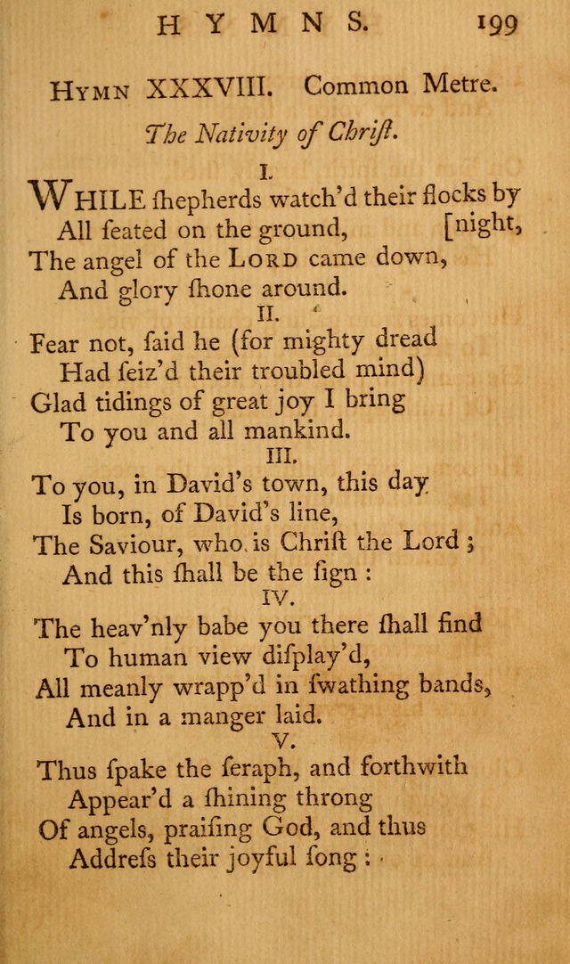 A Collection of Psalms and Hymns for Publick Worship page 195