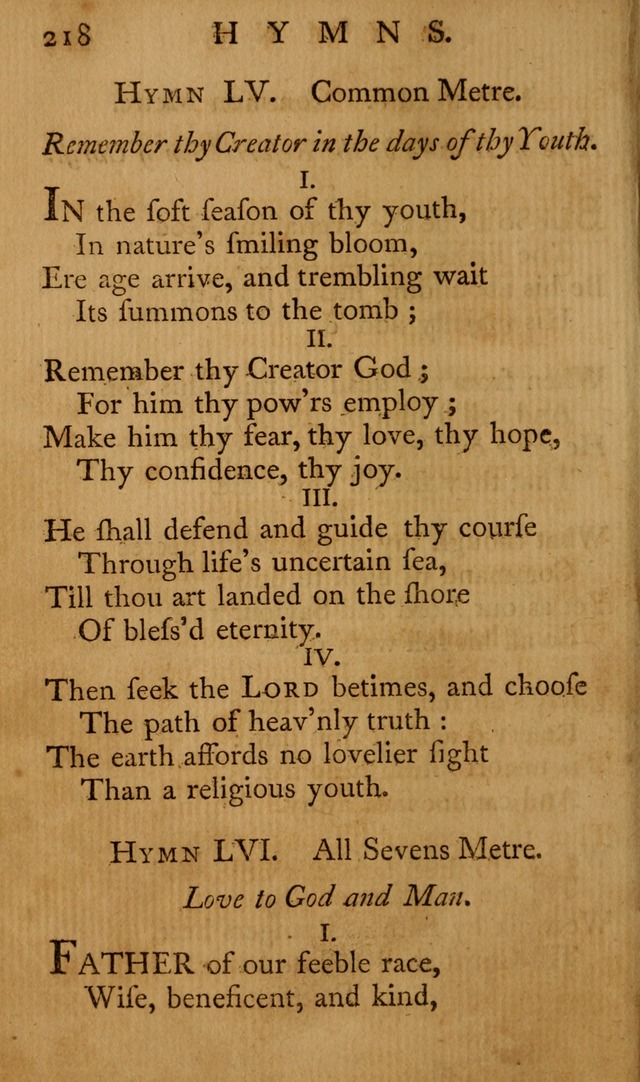 A Collection of Psalms and Hymns for Publick Worship page 214
