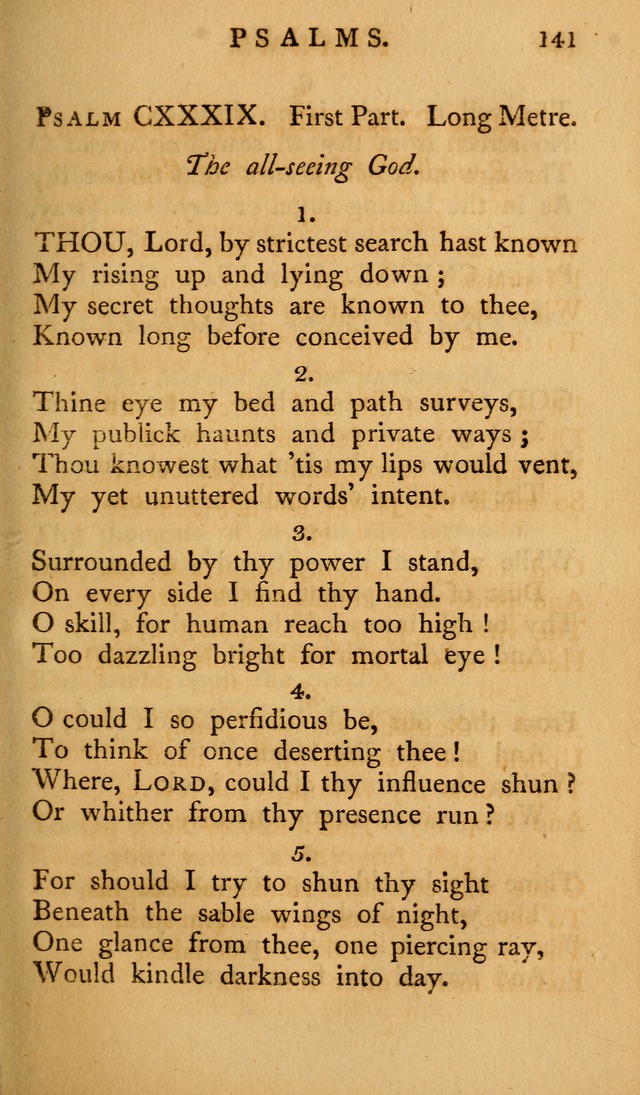 A Collection of Psalms and Hymns for Publick Worship (2nd ed.) page 141