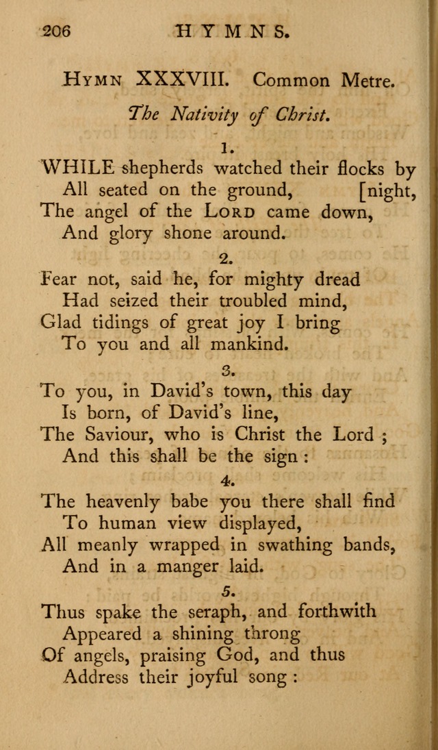 A Collection of Psalms and Hymns for Publick Worship (2nd ed.) page 206