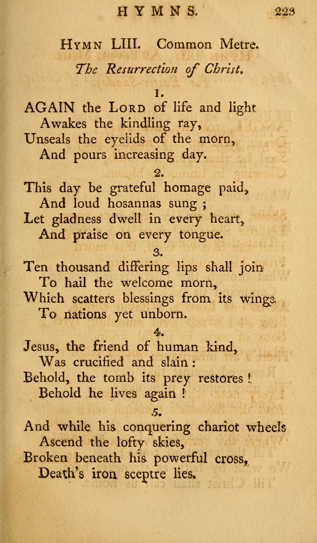 A Collection of Psalms and Hymns for Publick Worship (2nd ed.) page 223