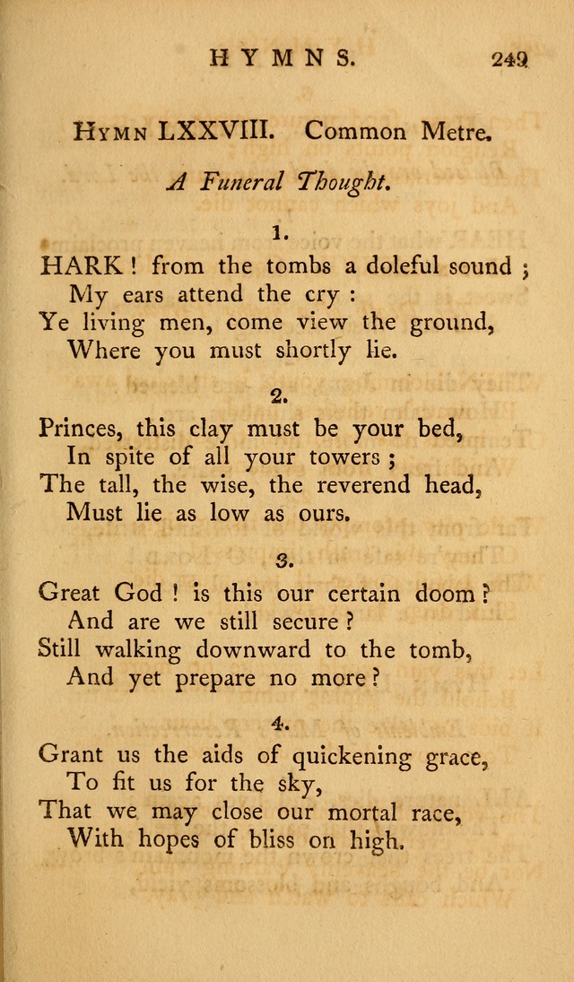 A Collection of Psalms and Hymns for Publick Worship (2nd ed.) page 249