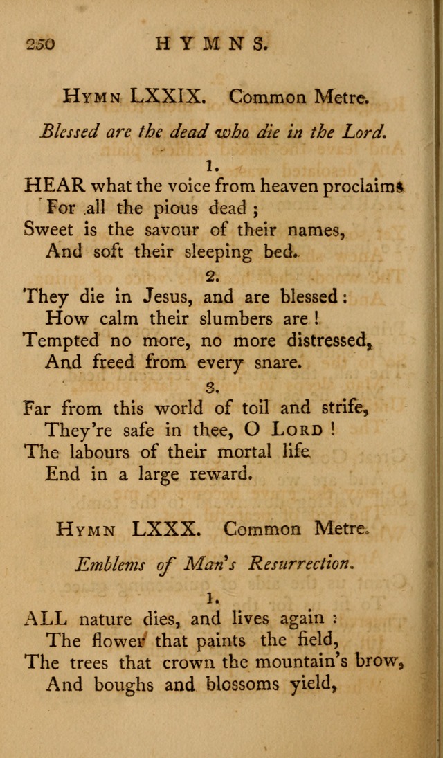 A Collection of Psalms and Hymns for Publick Worship (2nd ed.) page 250